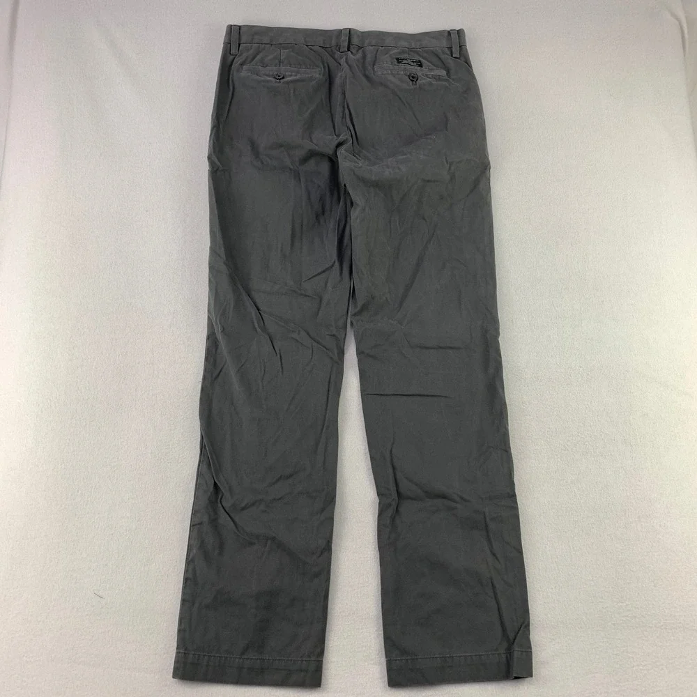 Banana Republic Emerson Chino Pants Mens 34x34 Gray Casual Cotton Straight Leg